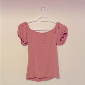 Soft cropped off-shoulder top